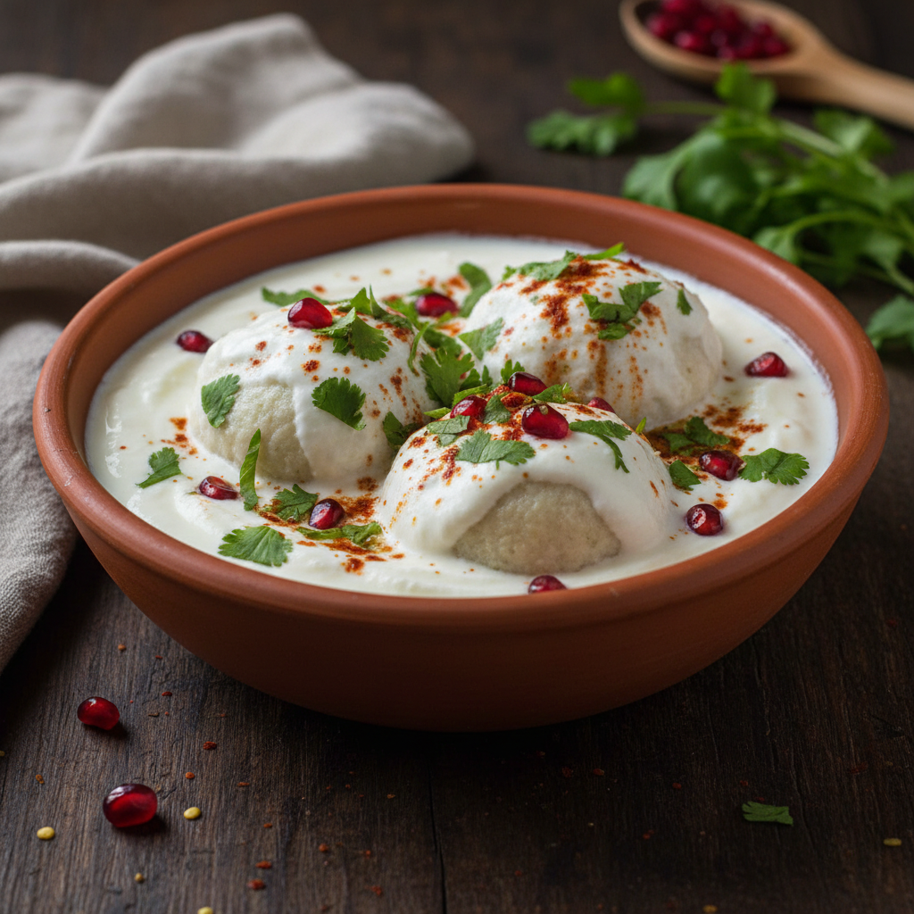 High-Protein Masala Soya and Paneer Steamed Dahi Vada with Probiotic Greek Yogurt