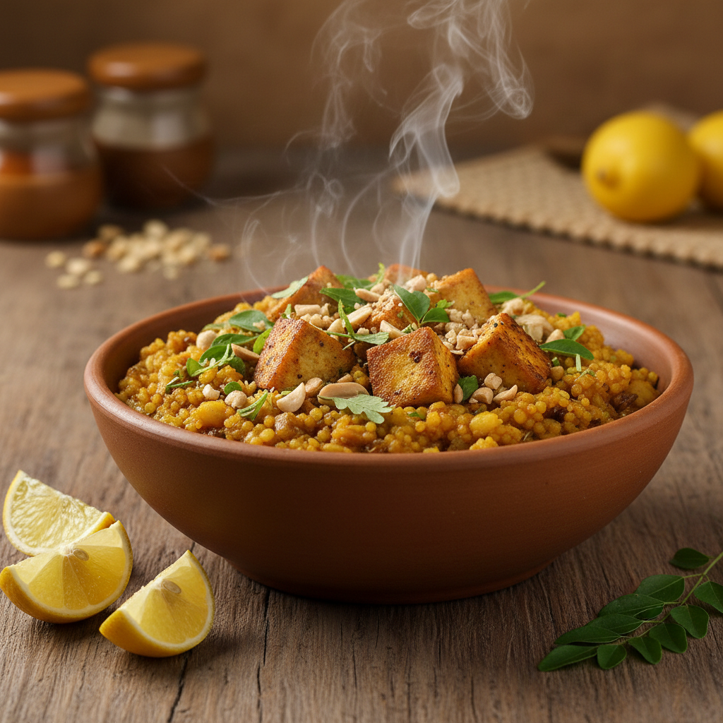 High-Protein Moringa and Ginger-Spiced Jowar-Soya Recovery Khichdi