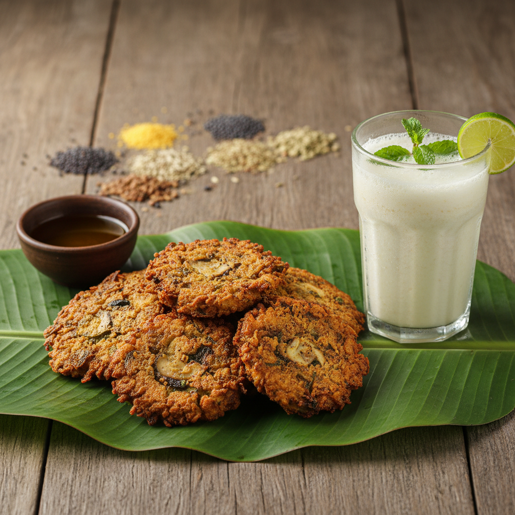 Posto-Mushroom Bora o Gondhoraj Sattu Ghol