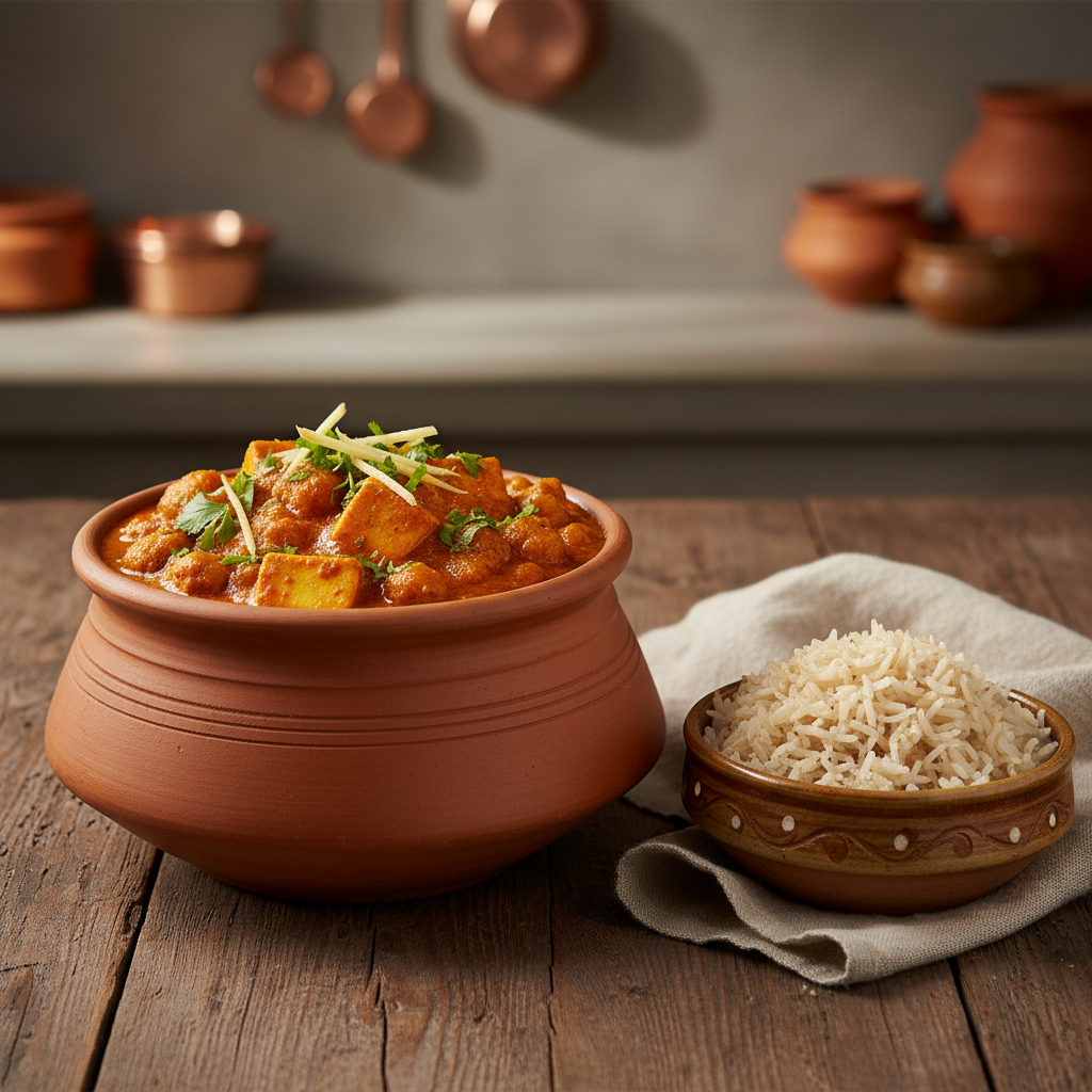 Smoky Soya Chunk and Paneer Muscle-Fuel Handi