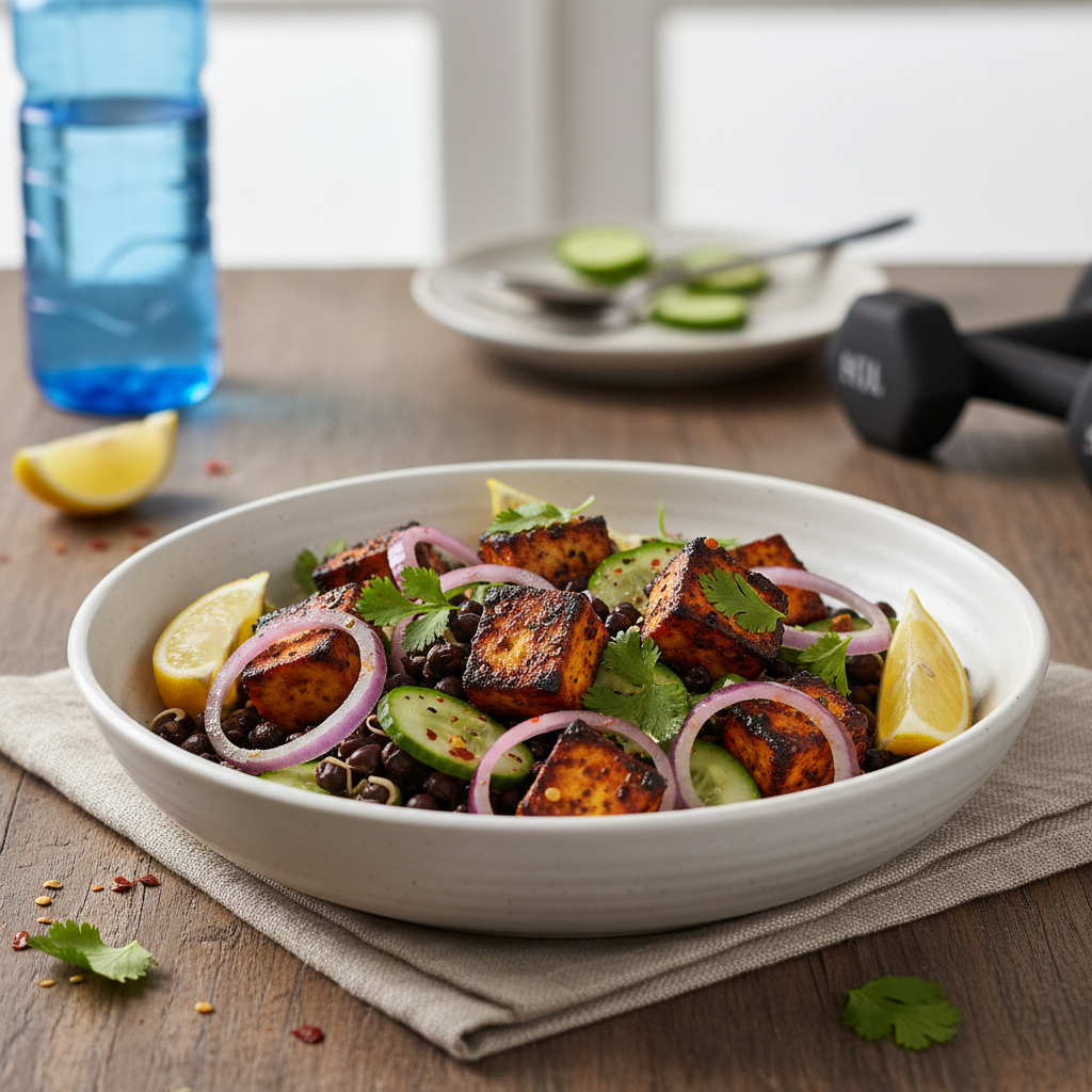 Tandoori Paneer and Sprouted Kala Chana Power Salad
