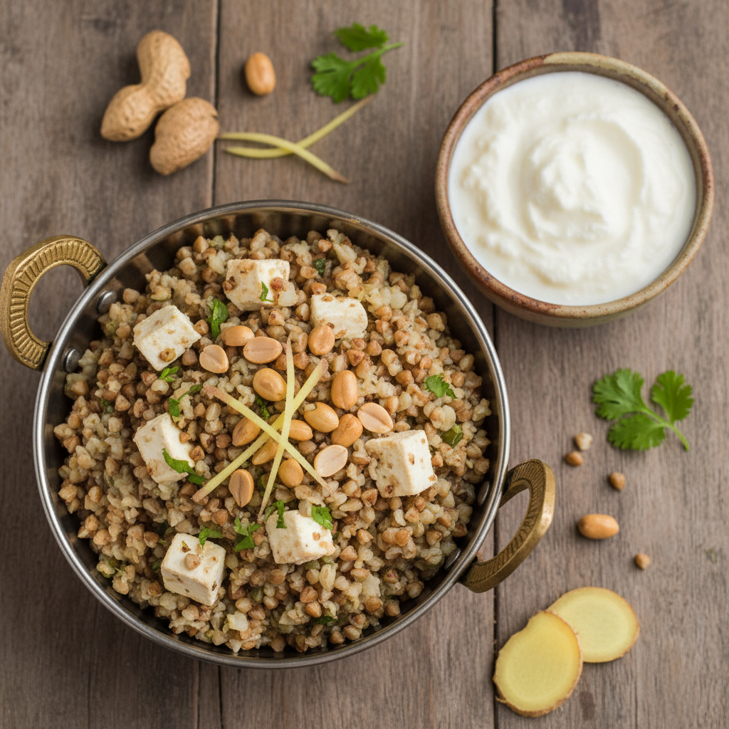 Zesty Kuttu and Paneer High-Protein Khichdi